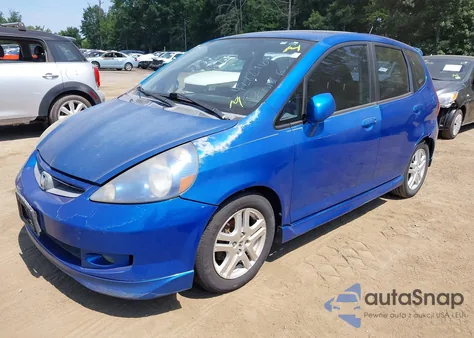 2008 Honda Fit Sport из США, поврежденный, VIN JHMGD386X8S003497